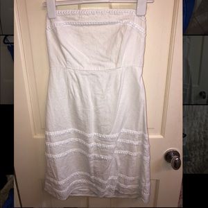 White strapless mini dress 6